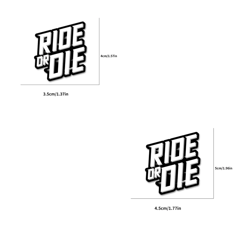 1PC RIDE OR DIE Road Bicycle Stickers for MTB Bike Frame Top Tube Handlebars Fork Waterproof Vinyl Decals Motorcycle Accessories