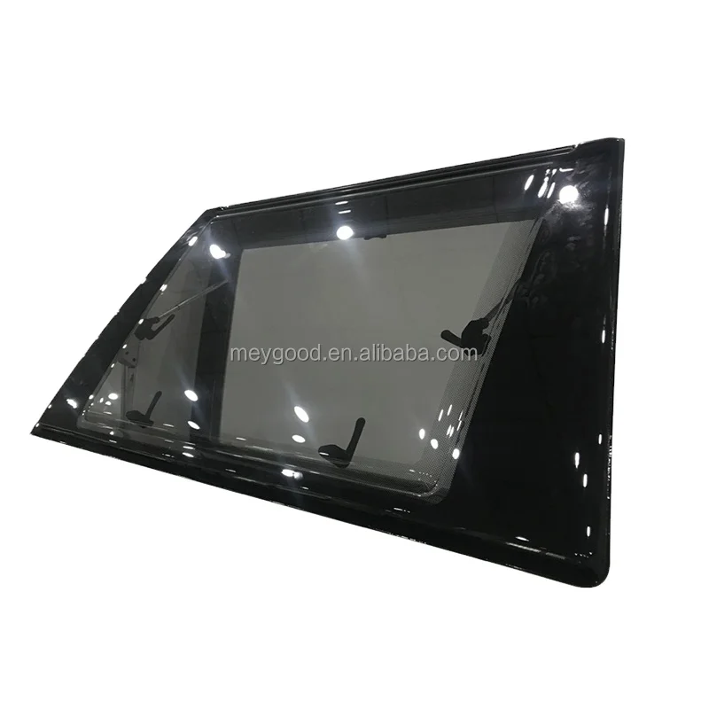 Caravan Accessories MAYGOOD Curved Roof Window Double Glazed Acrylic Glass Windshield Window for Trailer Motorhome