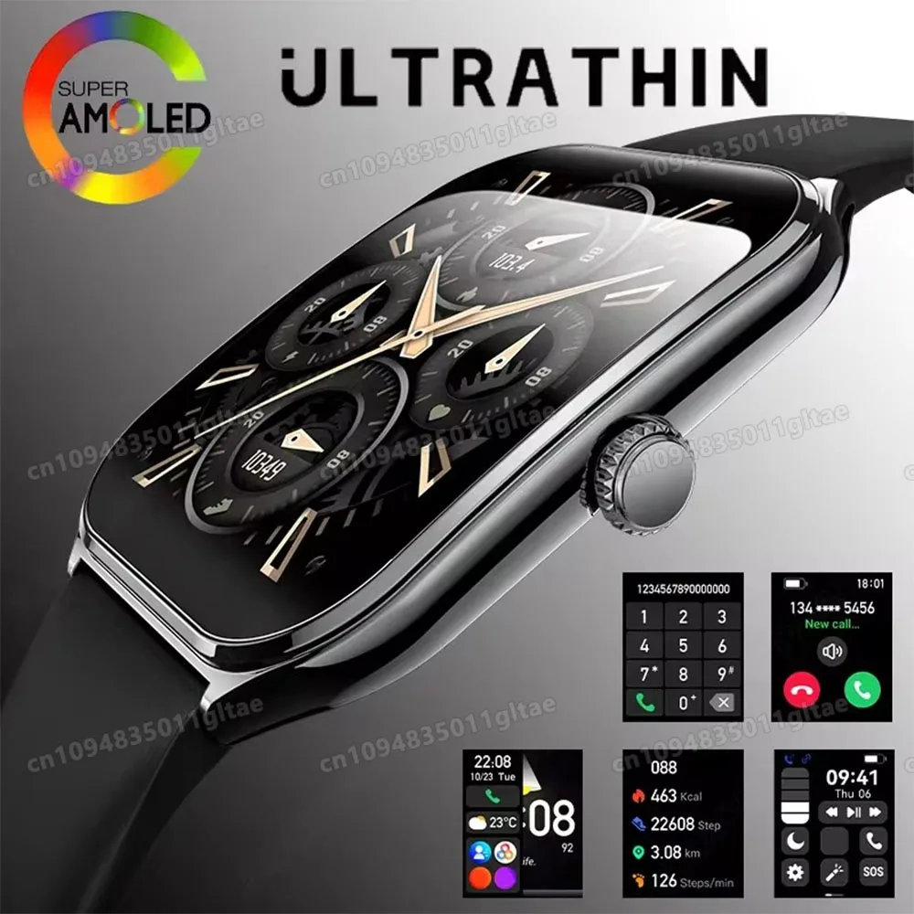 New Ultra Thin Smart Watch men 1.96