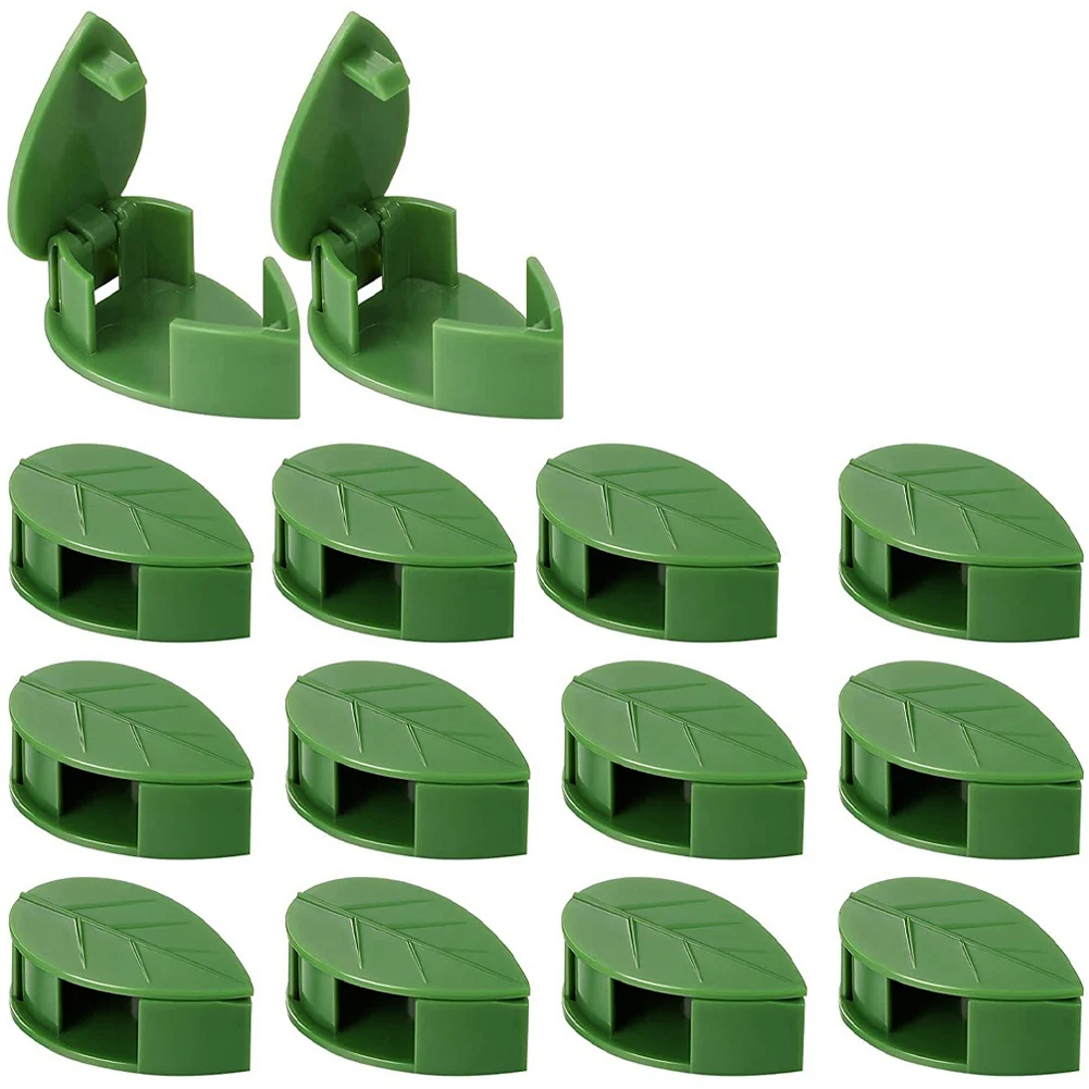 Plant Climbing Wall Fixture Clips Leaf Shape Self-Adhesive Hook Vines Traction Holder Supporting Wire Clip (150 Pcs)