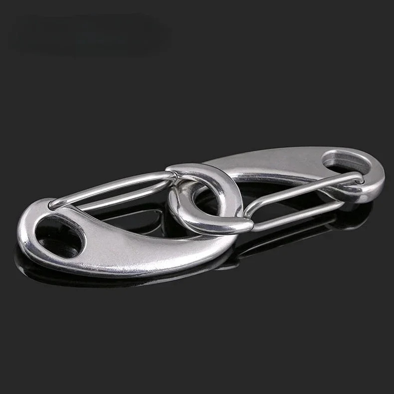 304 Stainless Steel Egg-Shaped Shackle, Wire Rope, Quick Hook, Elliptical Spring Shackle, M30, M50, M70, M100