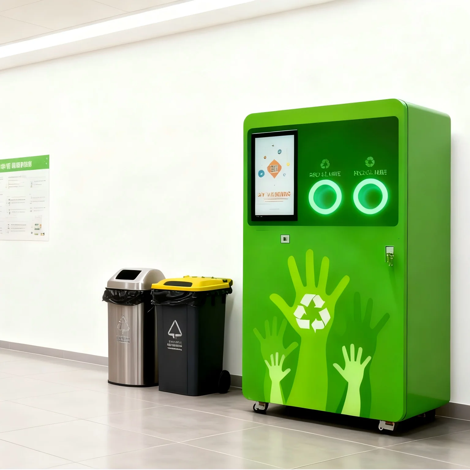 Fully Automatic Bottle Reverse Vending Machine Uses Advanced High Technology to Recycle Products Such As Plastic Bottles