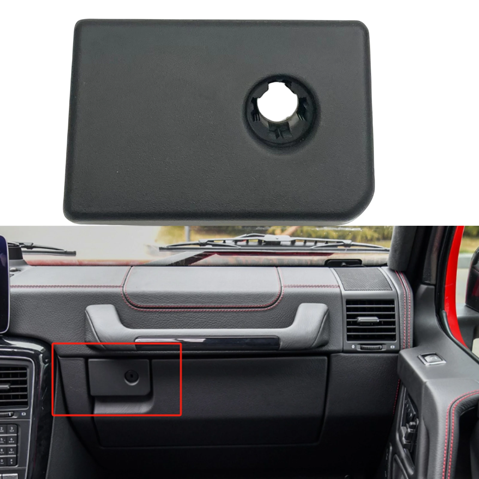 

Interior Front Dashboard Glove Box Switch Toolbox Lock Latch Handle Cover For Mercedes Benz G Class W463 G350 G500 G55 2004-2018