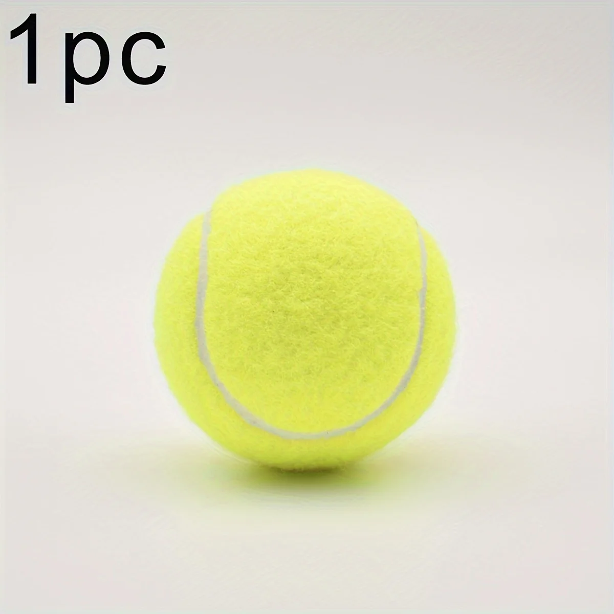 

1Pc Yellow Durable Tennis Ball Portable Felt Wool Rubber Training Ball for Beginners Outdoor Sports Practice
