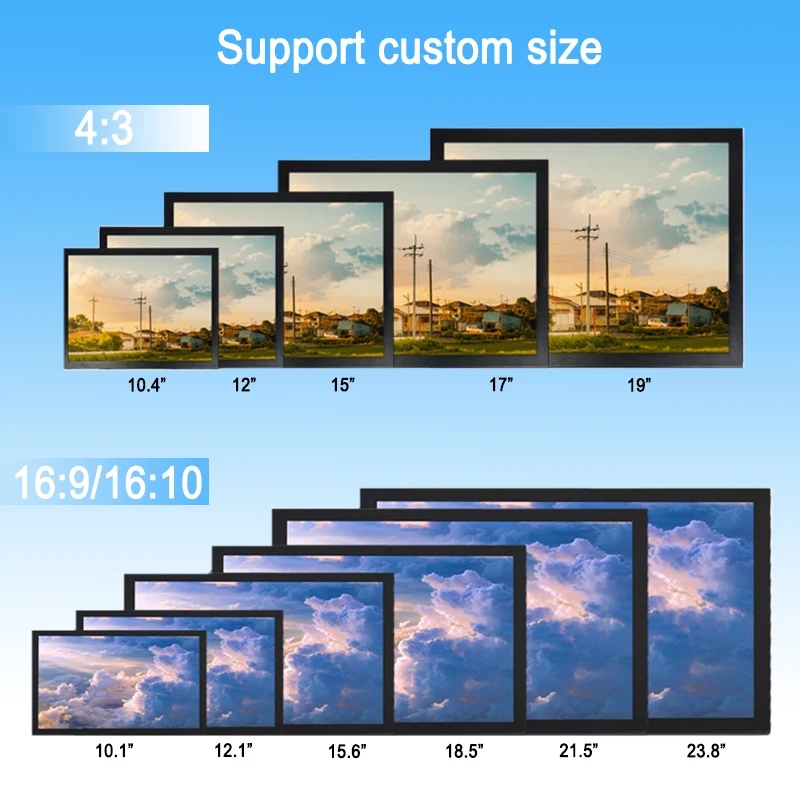 23.8 Inch Win10 Ubuntu Touch Screen  Embedded Industrial Touch All in One