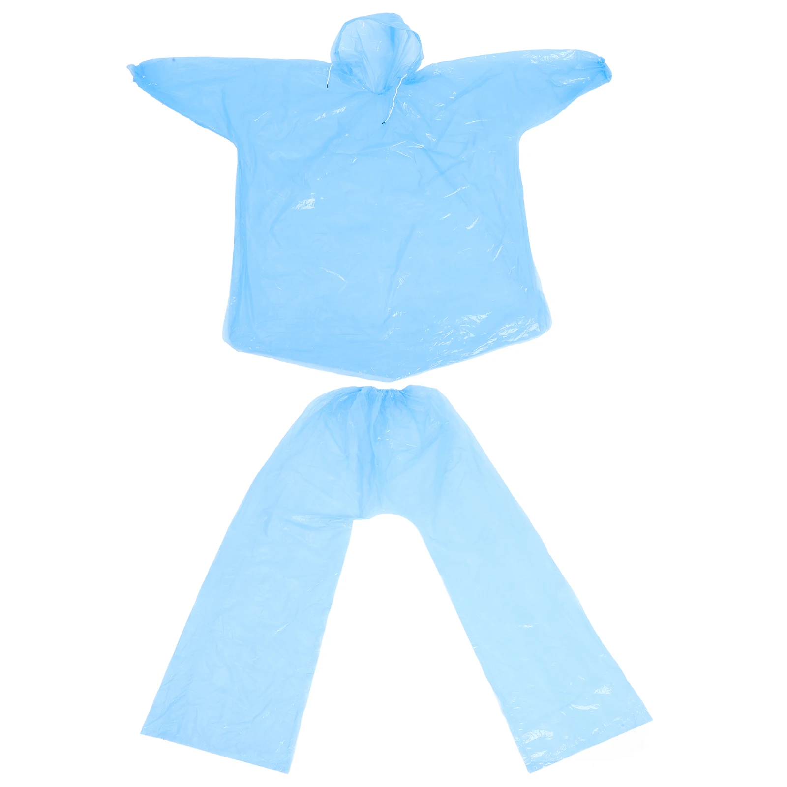 

Raincoat Pants Set Waterproof Portable Blue Poncho Durable Lightweight Travel Hiking Disposable Raincoat With Hood Windproof