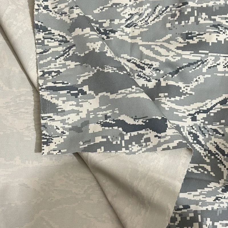 Twill Polyester Cotton US KJ Digital Tiger Stripe Camouflage Fabric  Cloth Tactical Cargo Clothes DIY