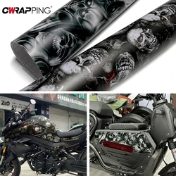 Auto Sticker Skull Skelet Crossbones Vinyl Wrap Film Waterdichte Styling Stickers Voor Auto Motorfiets Decoratie Accessoires