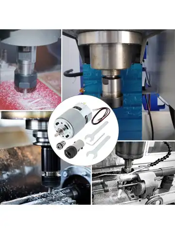 CNC Spindle Motor Kit ER11 1/8 1/4 Inch Spring Collet Chuck RS775 24V 20000RPM DC Motor for CNC 3018 1610 Milling Router Machine