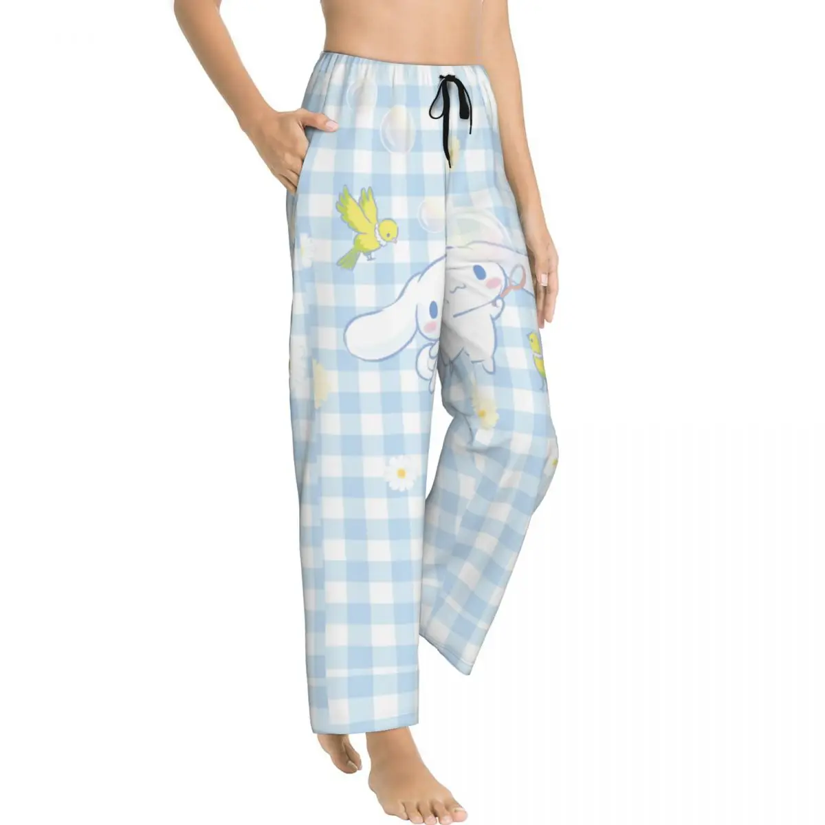 Women Comfy Sanrio Cinnamoroll Pajamas Pants Soft Lounge Pajama Bottoms Pants