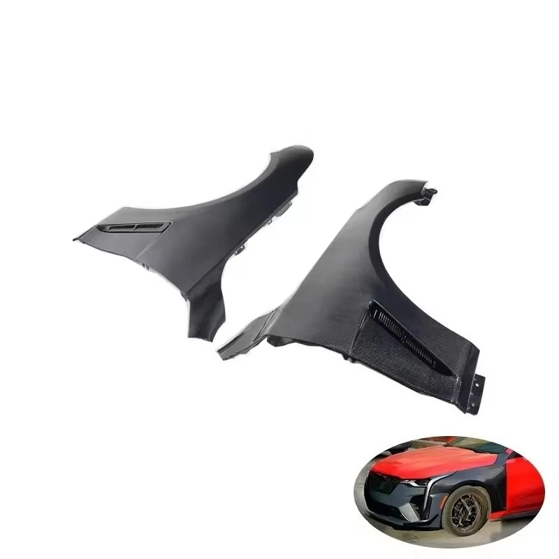

2019+ Car Modification Exterior Fender Leaf Plate Body Part Carbon Fiber Mud Guards For Cadillac CT4 Front Side Fenders