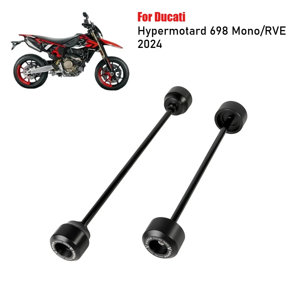 

Для Ducati Hypermotard 698 Mono /RVE 2024: Защита передней и задней оси колеса, слайдер для защиты маятника мотоцикла, аксессуары