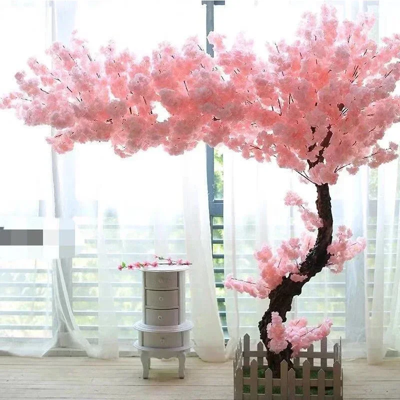 Artificial Cherry Tree Plant, False Tree, Green Banyan, Wedding Party Decoration, Festival Stage, Garden, Home Decoration