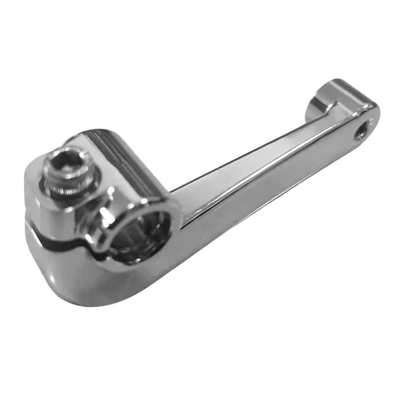 NEW-Chrome Mid Control Shift Lever Shifter W/ Pedal Mid Control Shift Lever Shifter Lever Shifter Pedal