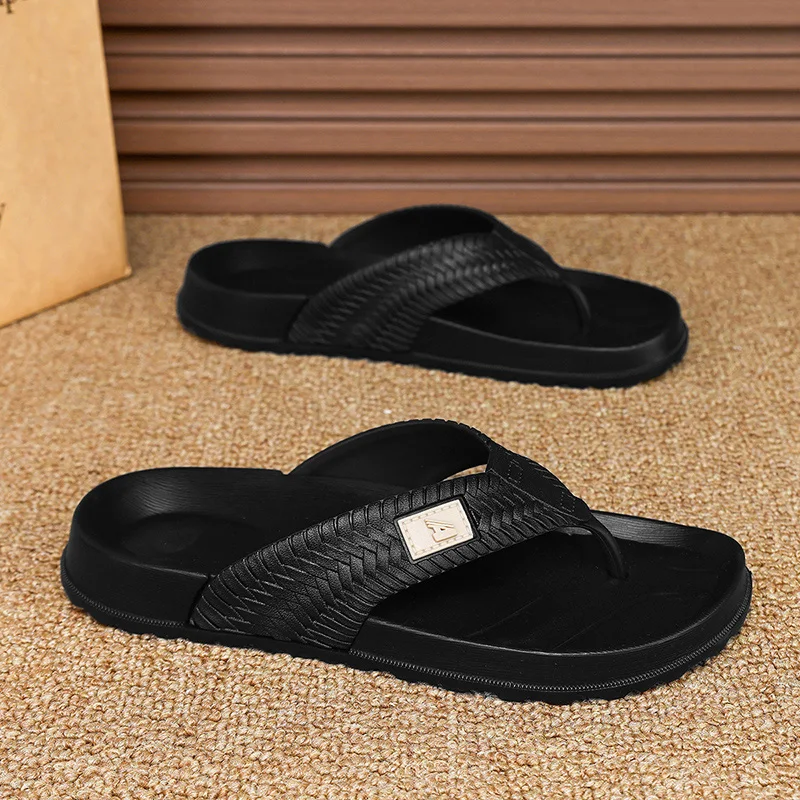 صنادل صيفية للرجال نعل ناعم أحذية شاطئ مريحة مقاس كبير مضادة للانزلاق شباشب رجالية غير رسمية في الهواء الطلق #3