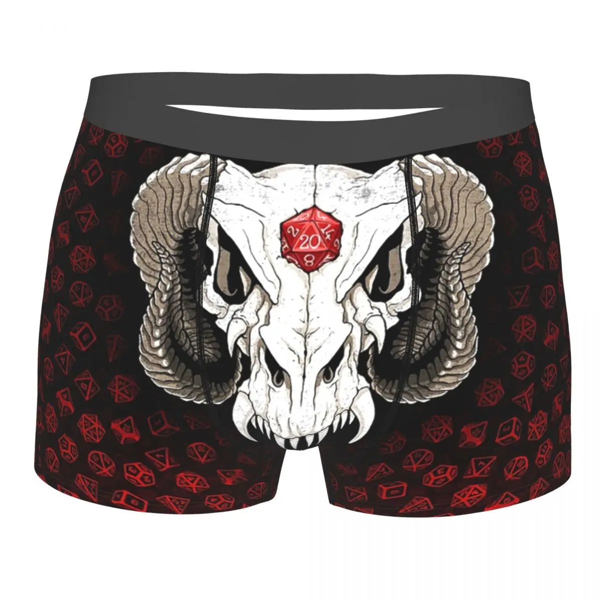 

Dragon Skull D20 Underpants Breathbale Panties Male Underwear Print Shorts Boxer Briefs