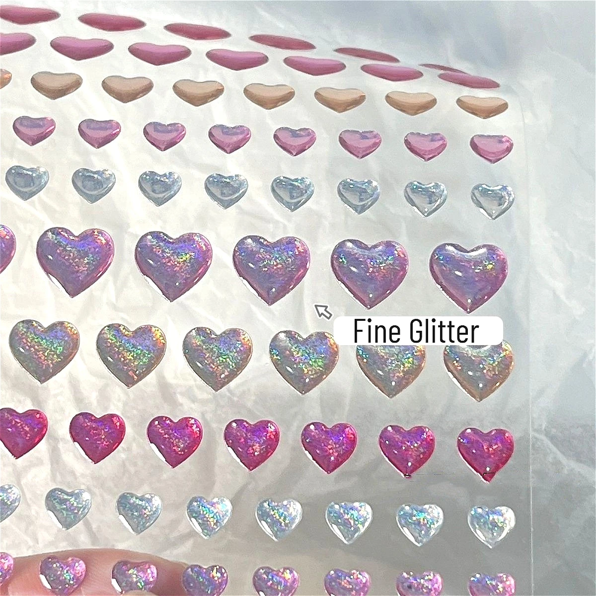 

3D милые лазерные наклейки в форме сердца и звезды, блестящие кристаллы, сделай сам, украшение для телефона, дневника, наклейка, подарок для девочки