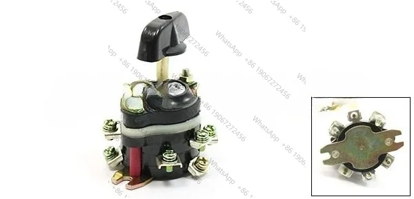 HZ10-10P/3 220V/DC-21A 3 Position Latching 9 Terminals Changeover Combination Switch