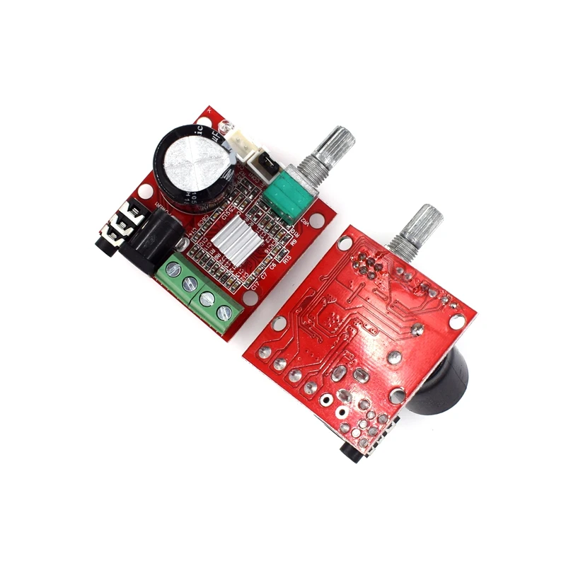 12V Mini Hi-Fi PAM8610 Audio Stereo Amplifier Board 2X10W Dual Channel D Class Lowest Price RED