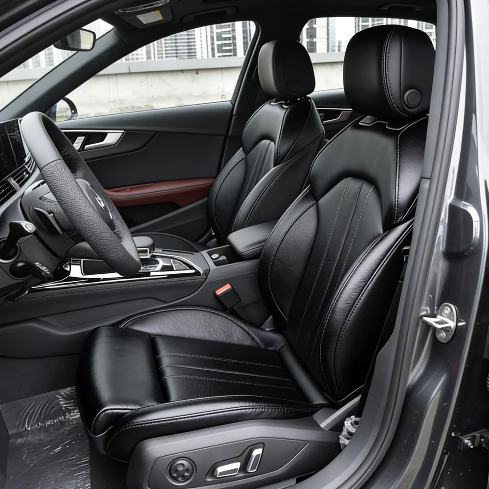 

Car Special Seat Cover For Audi A4 A4L 2020 2021 2022 2023 2024 2025 2026 full set PU Leather Cushion Protective Pad Seat Covers