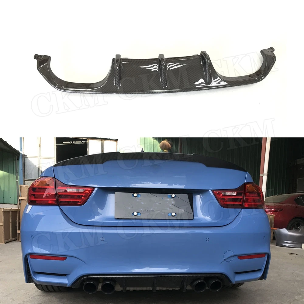 

For M3 M4 Carbon Fiber Rear Bumper Diffuser Lip Spoiler for BMW 3 4 Series F80 M3 F82 F83 M4 2014-2019 FRP M Style Spoiler