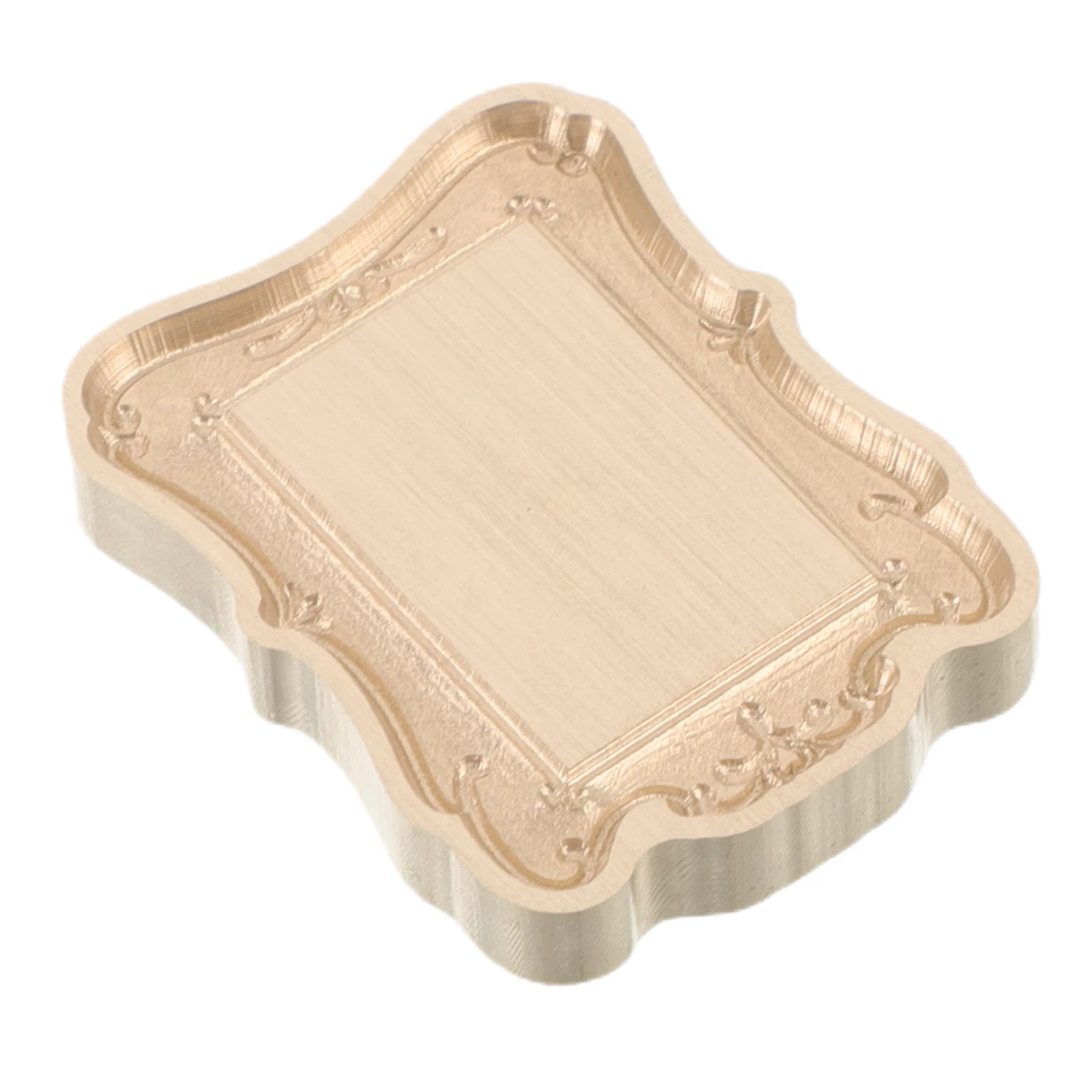 

Vintage European Wax Seal Stamp Head 3D Embossed Frame Design for Invitation Letter Sealing Planner Greeting Cards Gift Wrapping