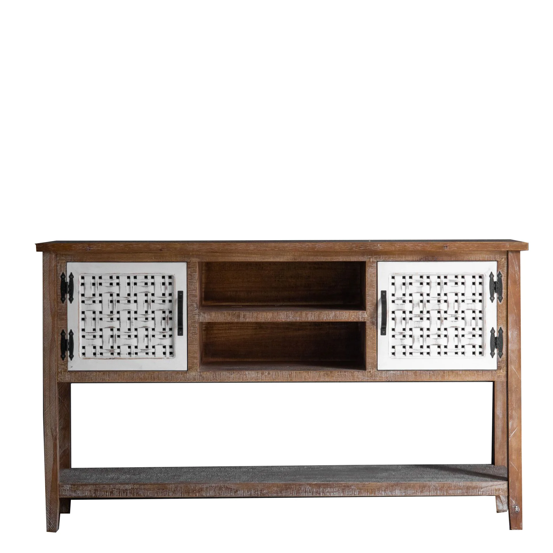 

American rural antique solid wood chest B & B creative old locker personalized side cabinet porch storage table