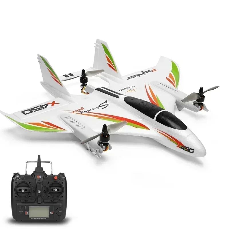 WLtoys X450 Brushless Vtol Airplane Glider Fixed Wing Aircraft 2.4G 6CH 3D/6G RC Helicopters Vertical Avion Remote Control