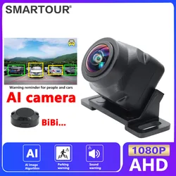 ADAS AI 180 Viewing Angle 4K AHD 1080P Car Rear View Camera with Radar Parking Sensor dash camera dvr car recorder dashcam dual