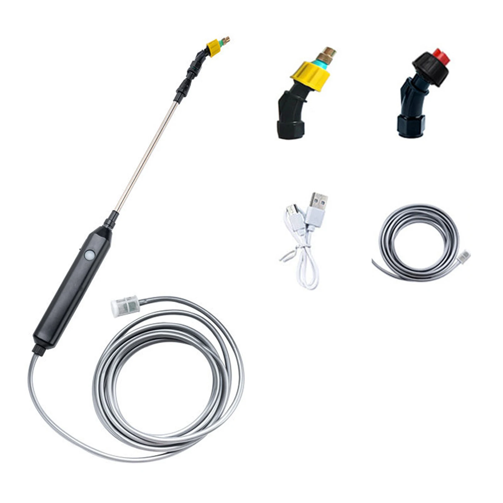 ABS Built-in 2400mAh Large Capacity Lithium Battery Sprayer Long-Lasting Portable Watering Device Extendable Stainless