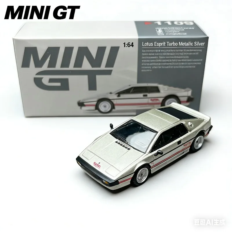 

MINI GT 1:64 #1109 Lotus Esprit Turbo 007 3D realistic alloy car model, boys' holiday gift toy, adult collection piece.