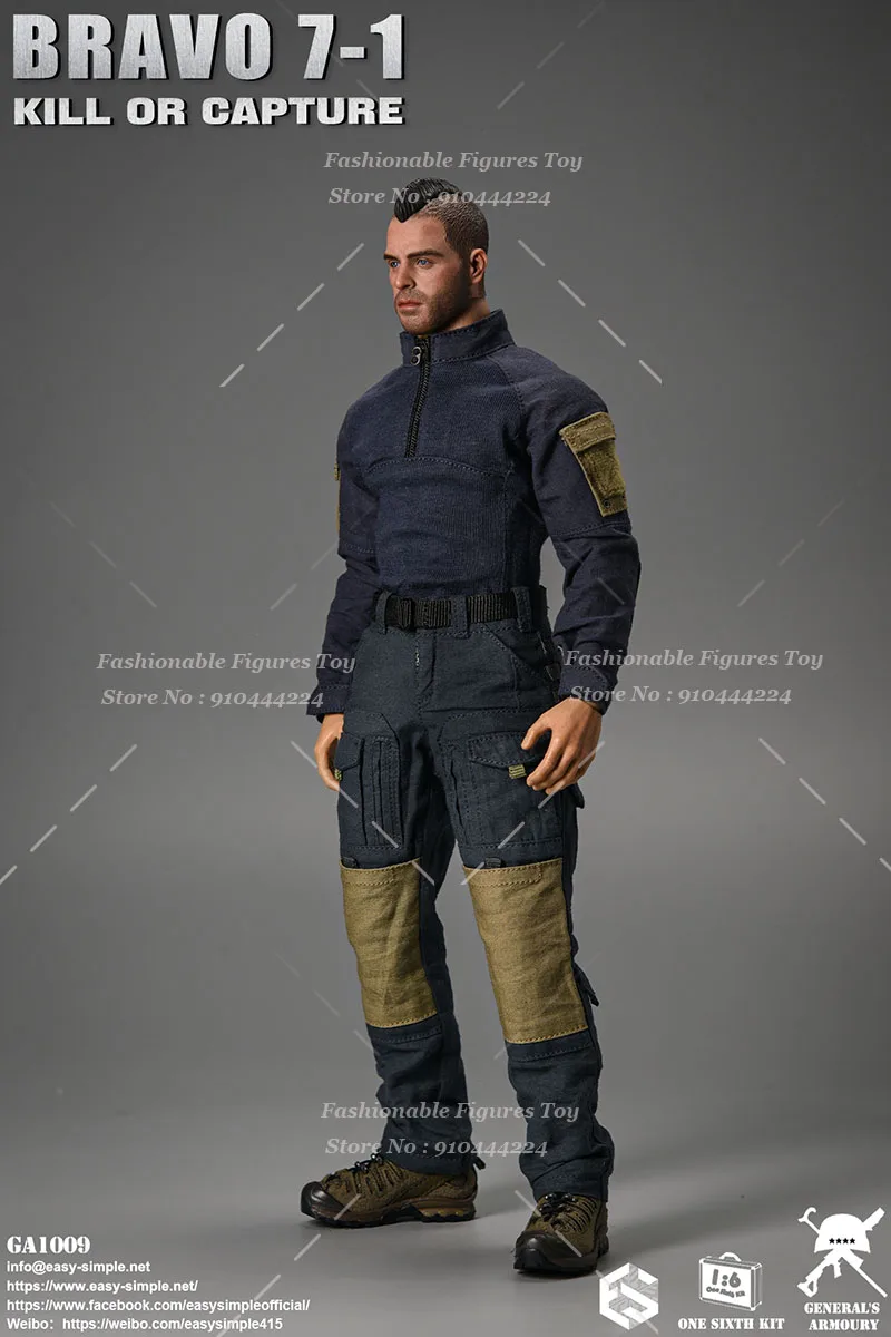 سهلة وبسيطة ES 1:6 الرجال الجندي GA1009 BRAVO7-1 SAS الحديثة العسكرية القتالية الدمى 12 بوصة عمل نموذج لجسم اللعب ﻿