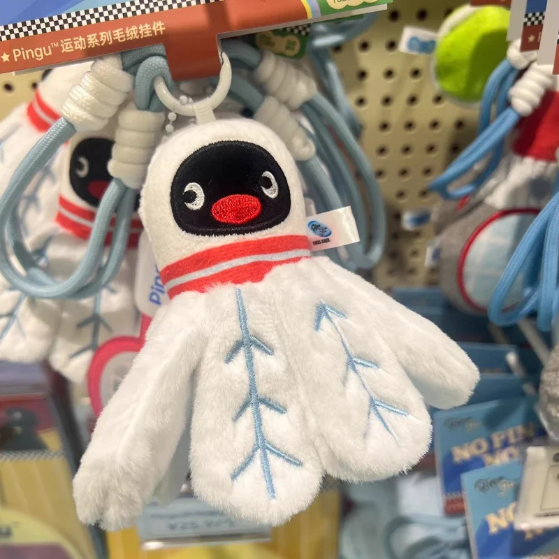 

Новая плюшевая игрушка Pingu, кавайная кукла, брелок с пингвином, спортивный стиль, брелок с мягкими животными, подарок, предмет для коллекционеров