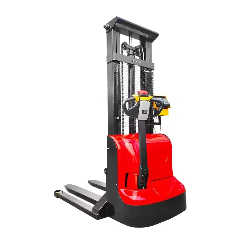 Electric Pallet Stacker 1ton 1.5ton 1000kg 1500kg Full 1.6m 2m 3m Lifting Height Electric Forklifts