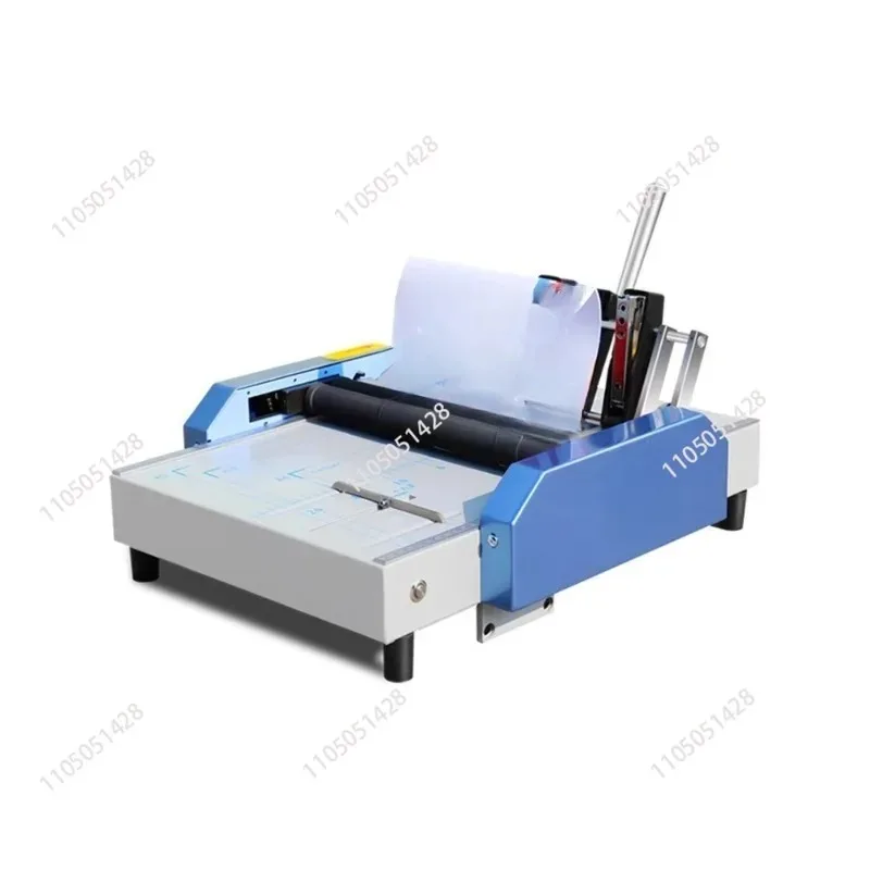 220V Electric Stapler Folding Machine Paper Booklet Riding Saddle Stapler Binding Machine Creasing Machine Card Folding