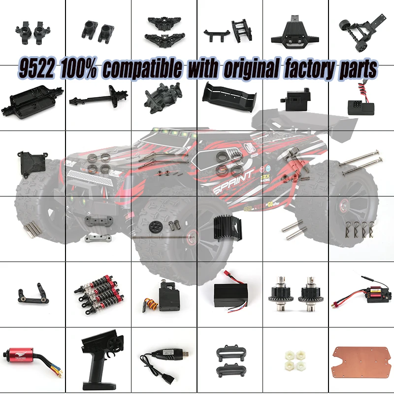 

100%Applicable TS-9522 80KM RC Car Original Spare Parts ESC Swing Arm C Seat Differential Wavebox Tire ，Shock Absorbers ，Motor