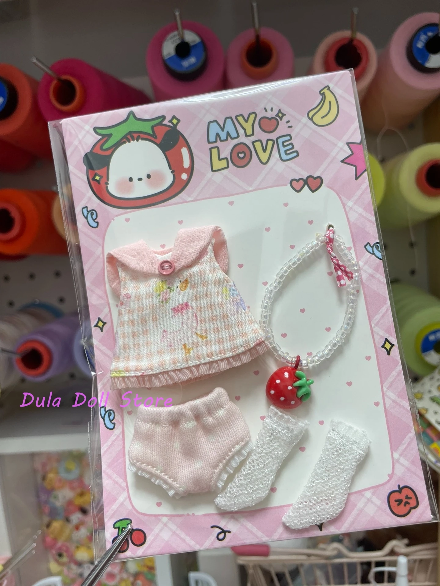 

Комплект одежды для кукол Dula 2026: платье и аксессуары для кукол Ob11 GSC