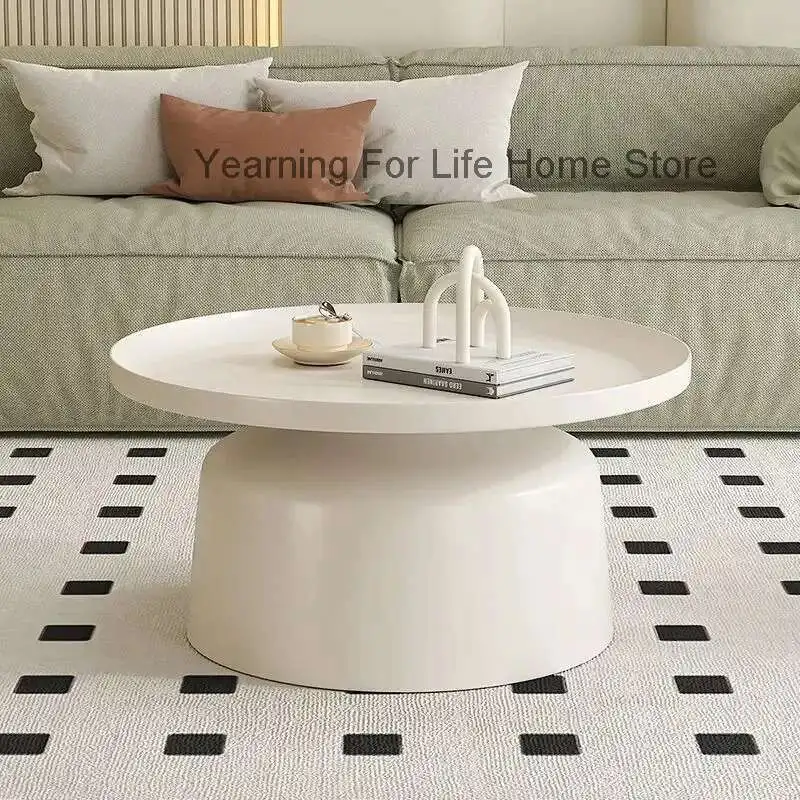 

Interior Small Coffee Table Bedroom Japanese Big Size Round Unique Wooden Fashion Side Table Simple Meubles Home Decoration