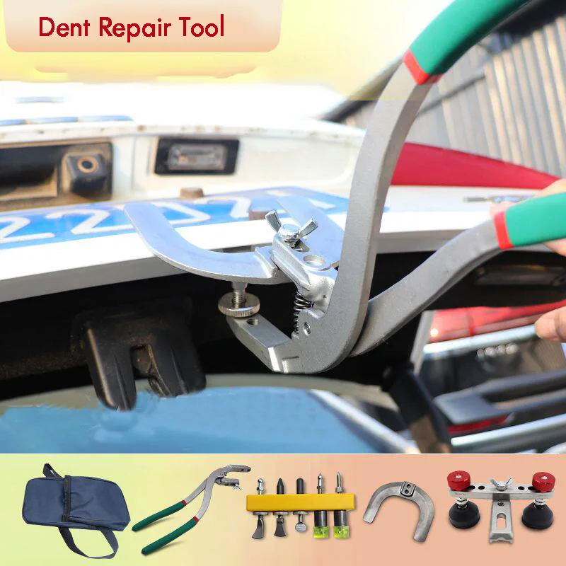 New Paintless Car Dent Repair Kit Body Dent Edge Crimp Pliers Anti-slip Grip Portable Metal Crimp Vise Fender Edge Repair Tool