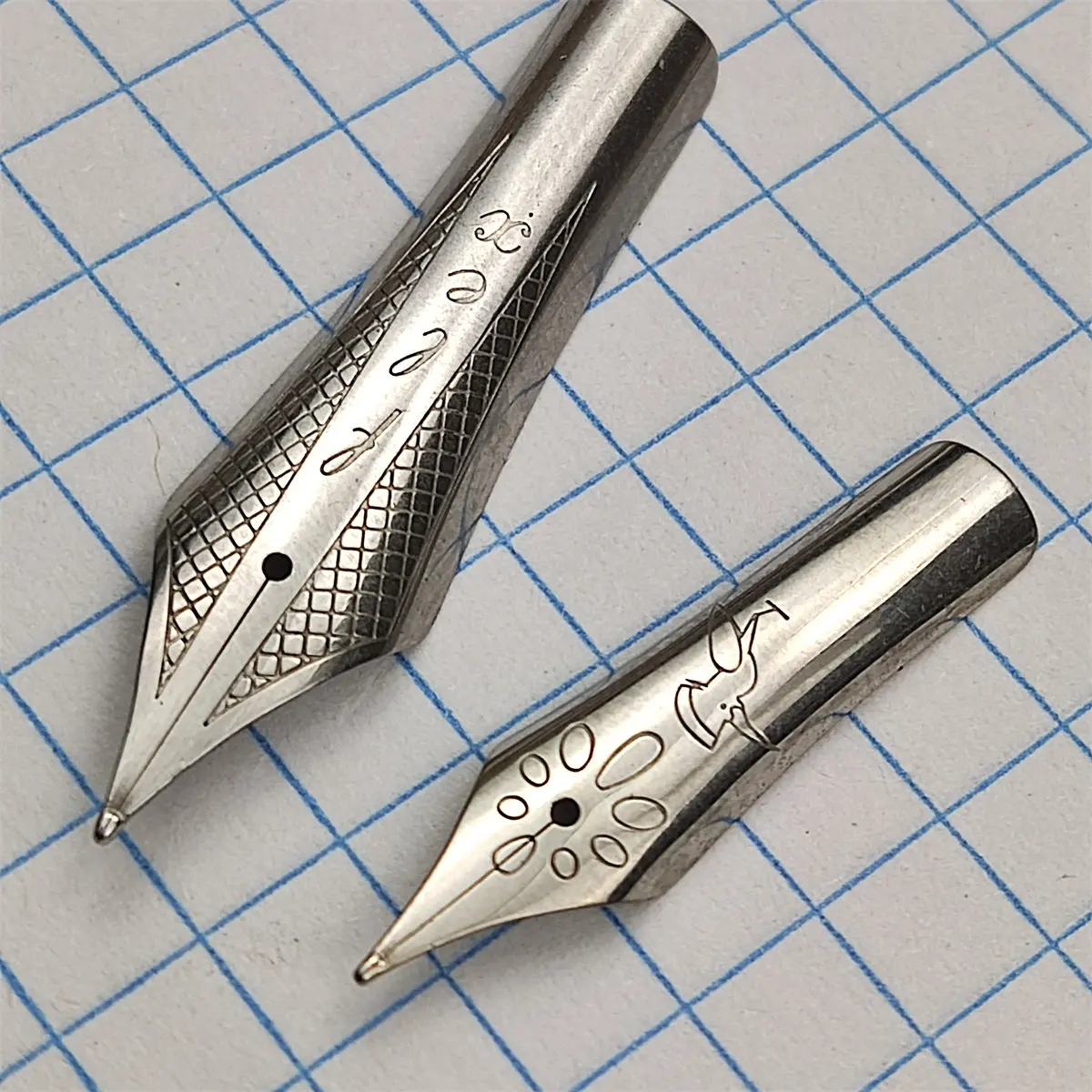 Handmade 316 Steel Round Polished Fountain Pen Nib Four-Line Grinding Process 26mm 35mm For JINHAO MAJOHN Office School Supplies view 6