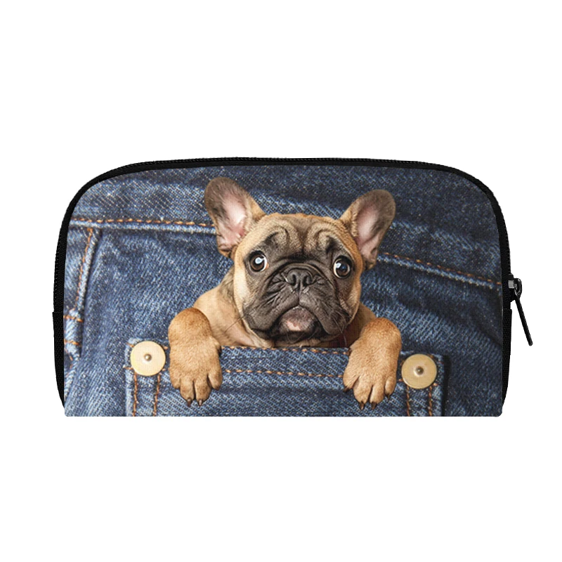 Funny Pocket Dog Wallets Pocket Pet French Bulldog Beagle Dachshund Pug Dogs Credit Card Holder Money Bags Cute Clutch Pouch