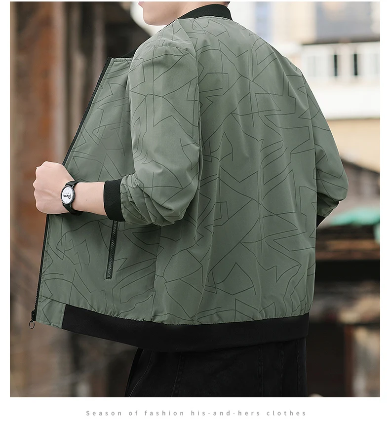 

Trendy Baseball Jaet 2025 New Autumn Men's Casual Versatile Couple Sle Outerwear Haome M Stand Fit Daily Wear