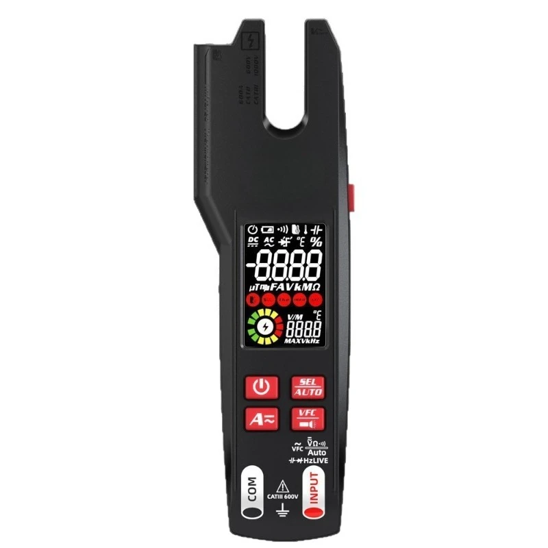Rechargeable U-Clamp Meter AC/DC Clamp Ammeter Digital High Precision Electrical Clamp Multimeter