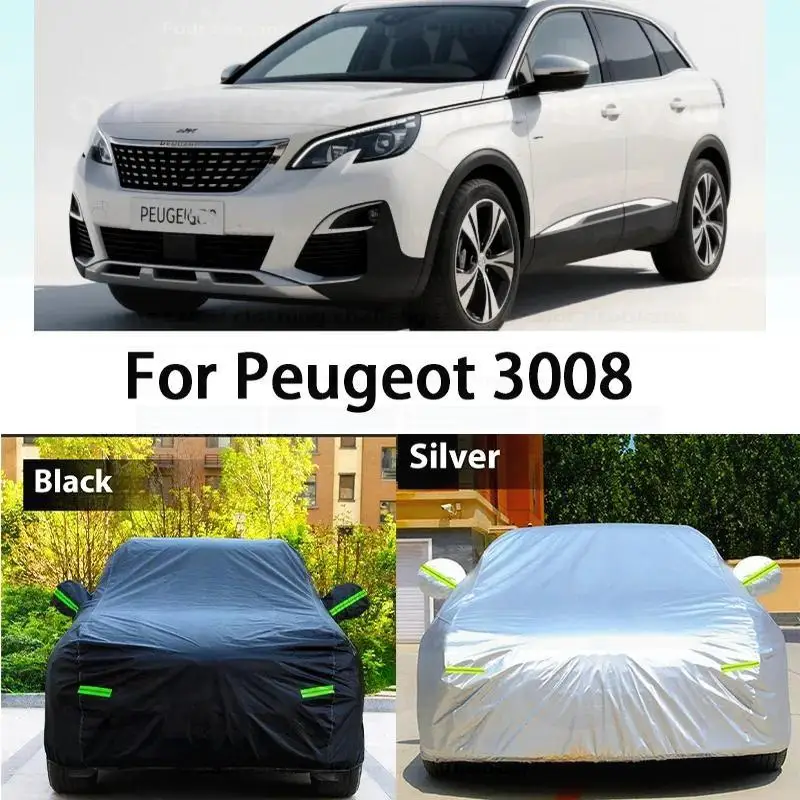 

For Outdoor Anti UV Waterproof Car Cover Sun Shade Protection For SUV Peugeot 3008 Car Covers