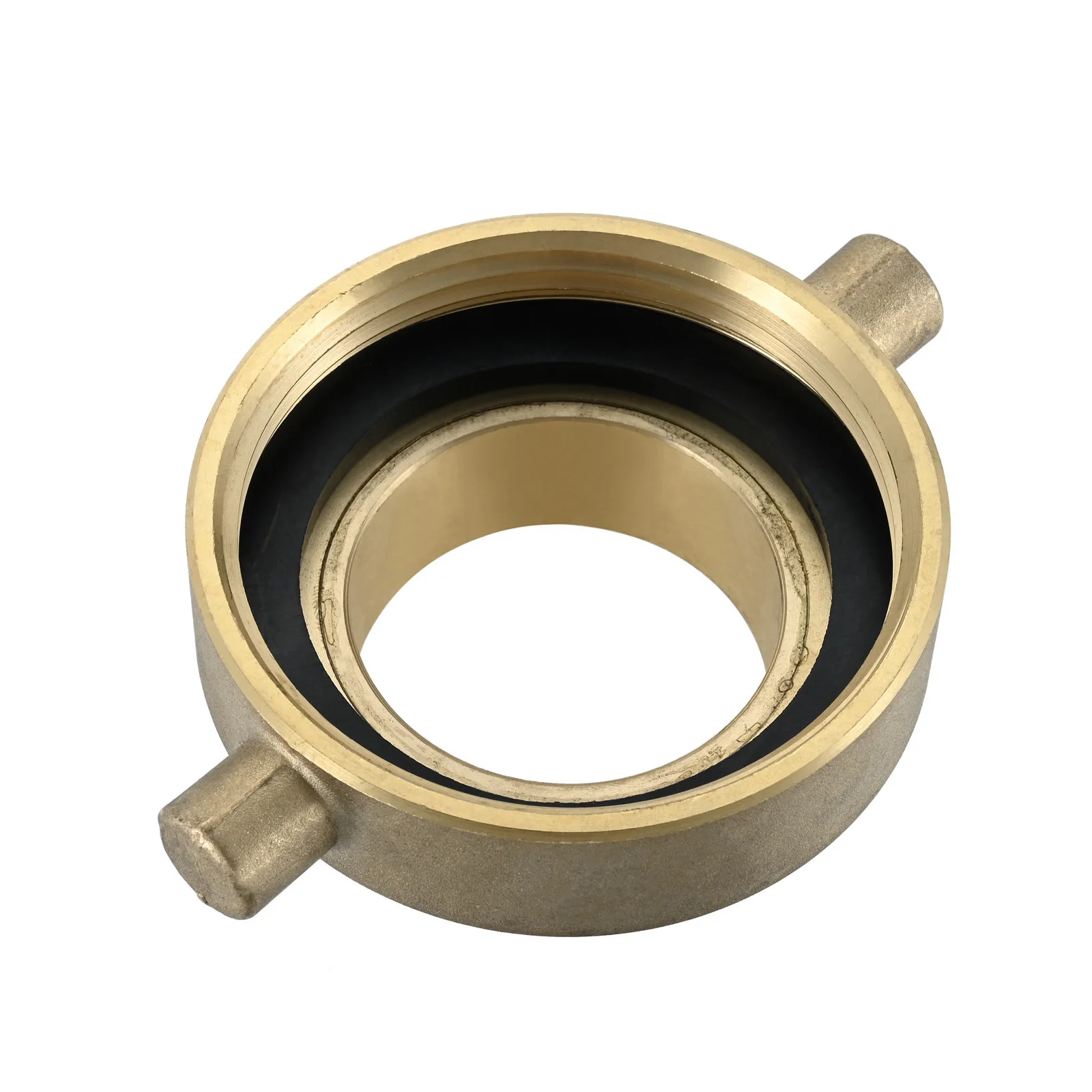 

1 шт. Адаптер для пожарного рукава 2-1/2" NST/NH (гнездо) x 2" NPT (штекер), 100% латунная муфта с штыревыми креплениями