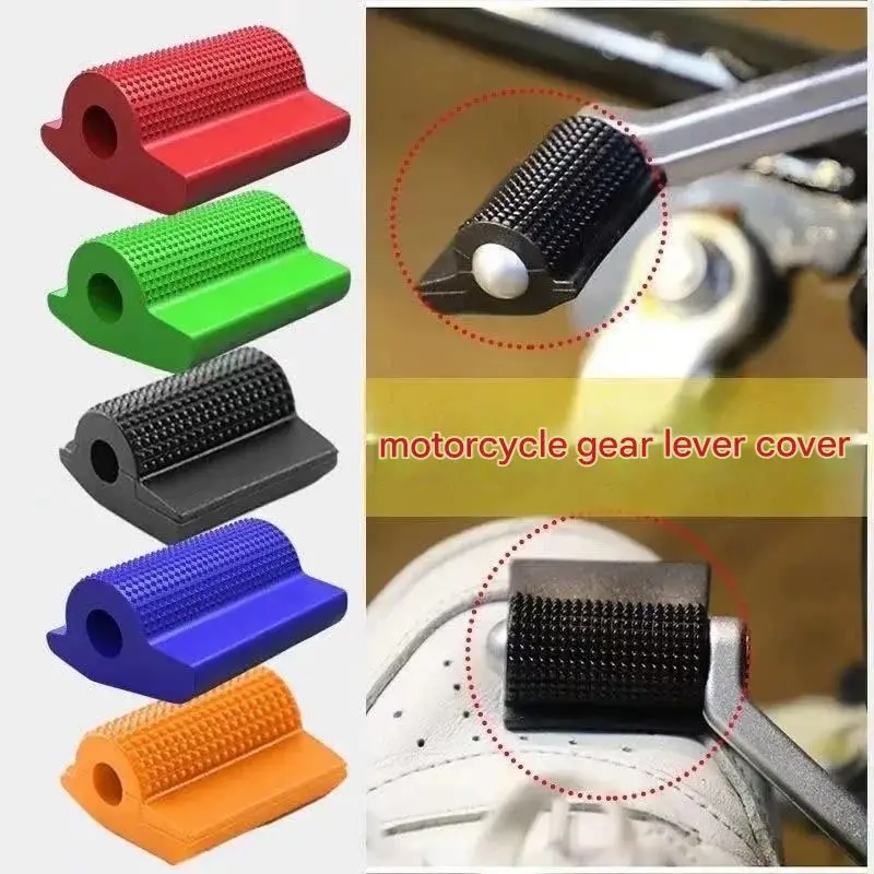 FOR Universal Motorcycle Shift Lever Rubber Cover Anti-Scratch Tip Wrap M8 Screw Mount Direct Fit for Enhanced Protection