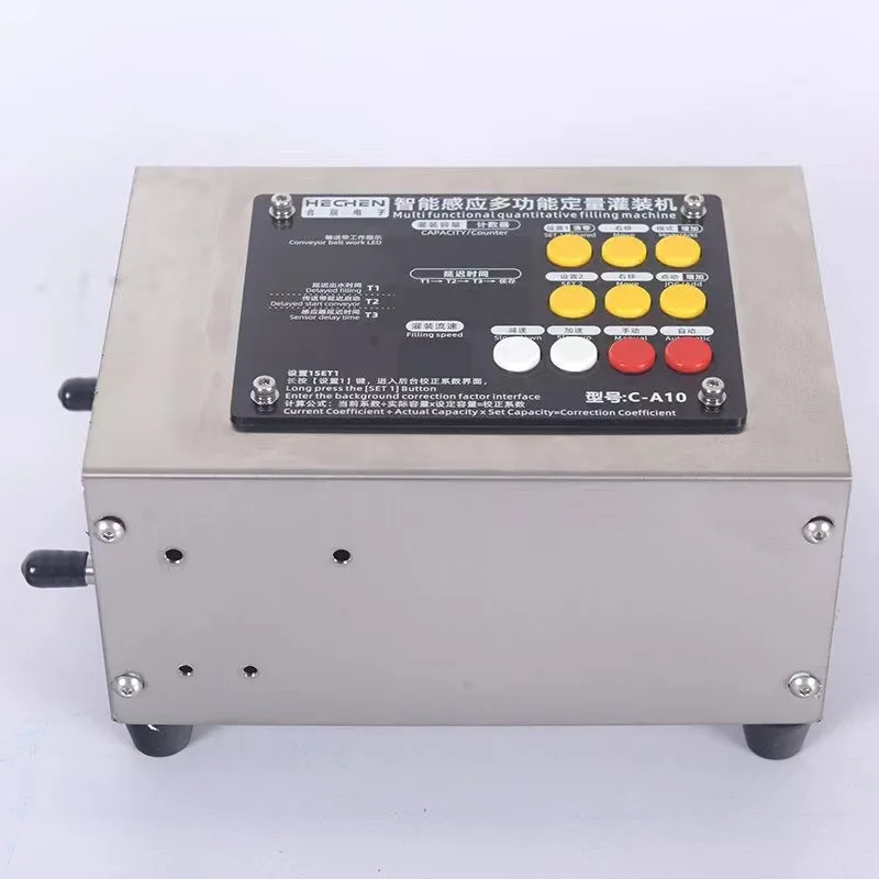 컨베이어 벨트 단일 헤드 액체 필러 주스 우유 물 감각 고정밀 내열성을 갖춘 자동 충전 기계