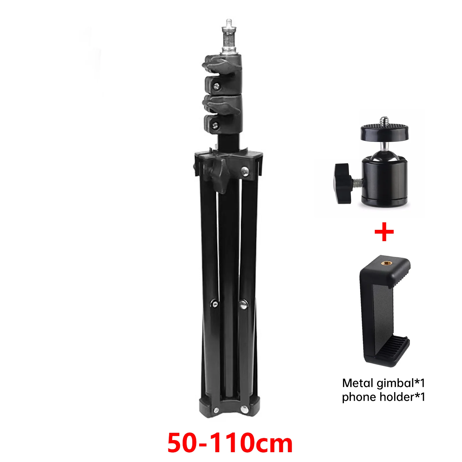 Metal Tripod Stand Universal Projector Bracket Extendable to Aluminum Alloy Interface Adjustable Height for Projector