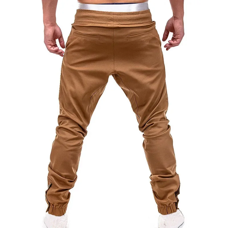 Men Casual Cargo Joggers Sweatpants Multi-pocket Trousers Hip Hop Sportswear