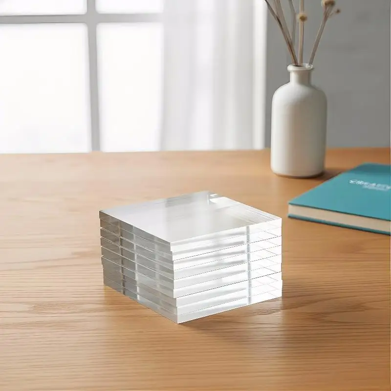 10Pcs DIY Magnetic Refrigerator Magnets Square Round With Flexible Sheet Material For Classroom Teaching
